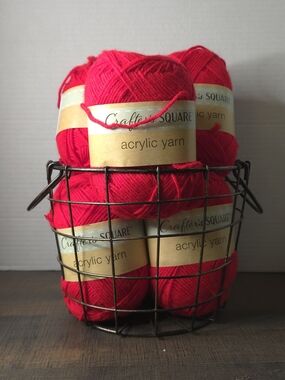 Feeling Blue?  6-Pack Crafter's Square Sky Blue Acrylic Yarn Bundle